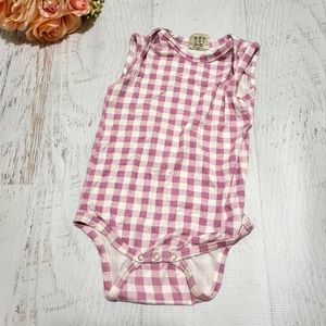 Jaime Kay Sleeveless Gingham Bodysuit
